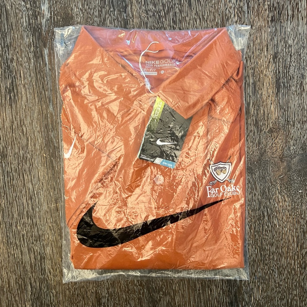 Nike Dri-Fit Polo Golf Shirt Far Oaks Golf Club Size XL
